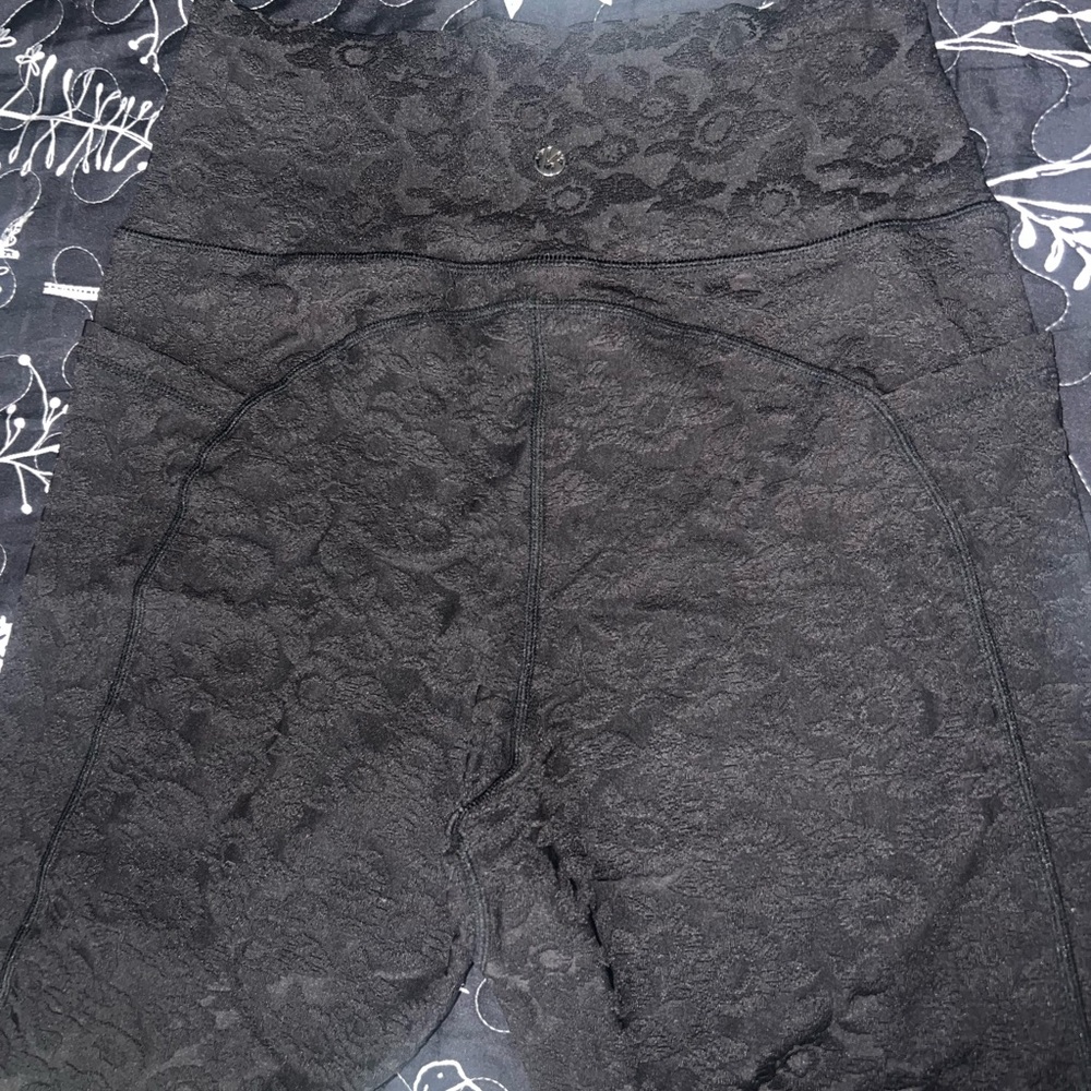 Black Lace Women leggings with matching bra